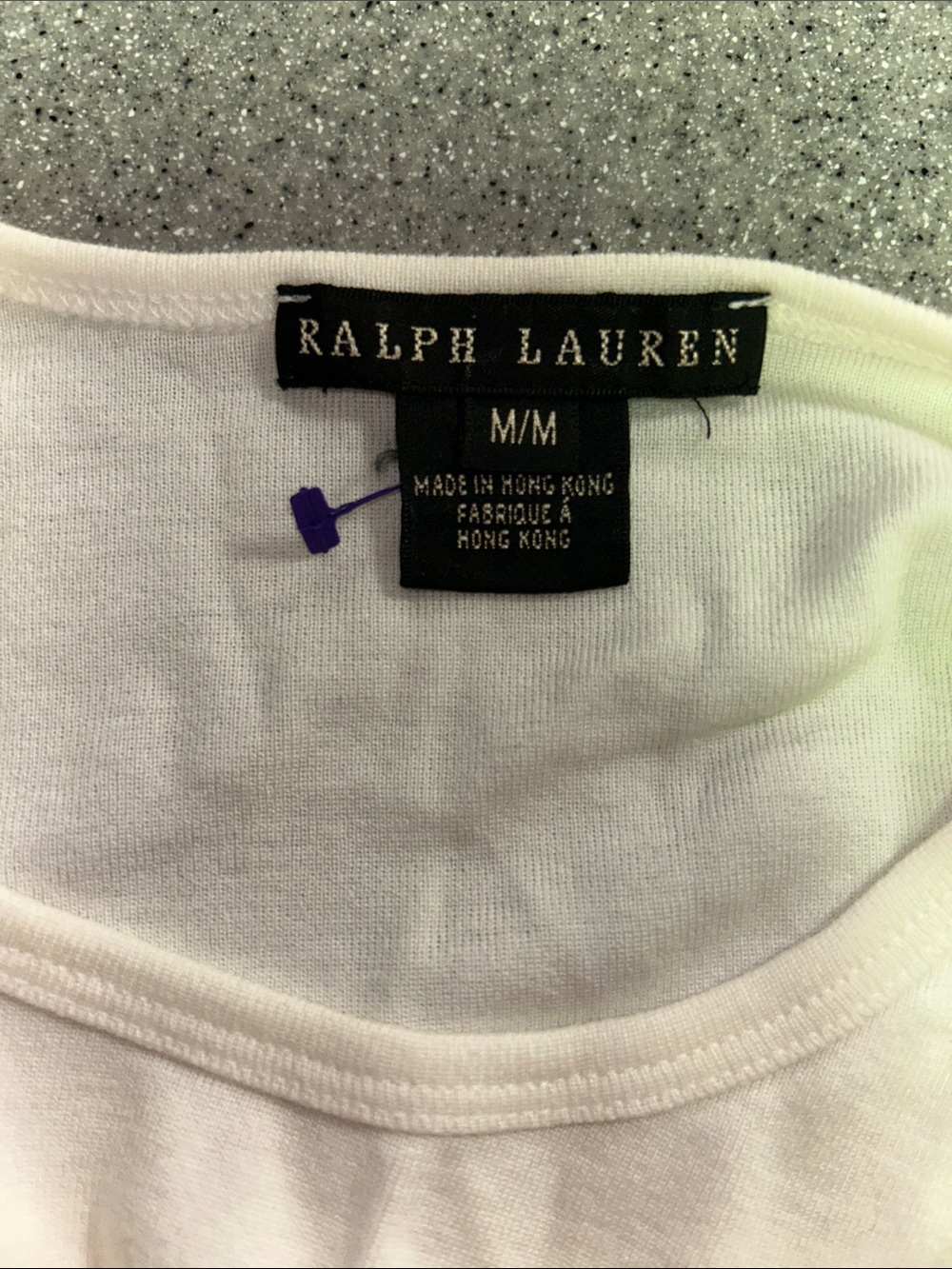 Ralph Lauren Black Label sz S White Sleeveless Tank Top - Crew Neck snake motif - Picture 2 of 5
